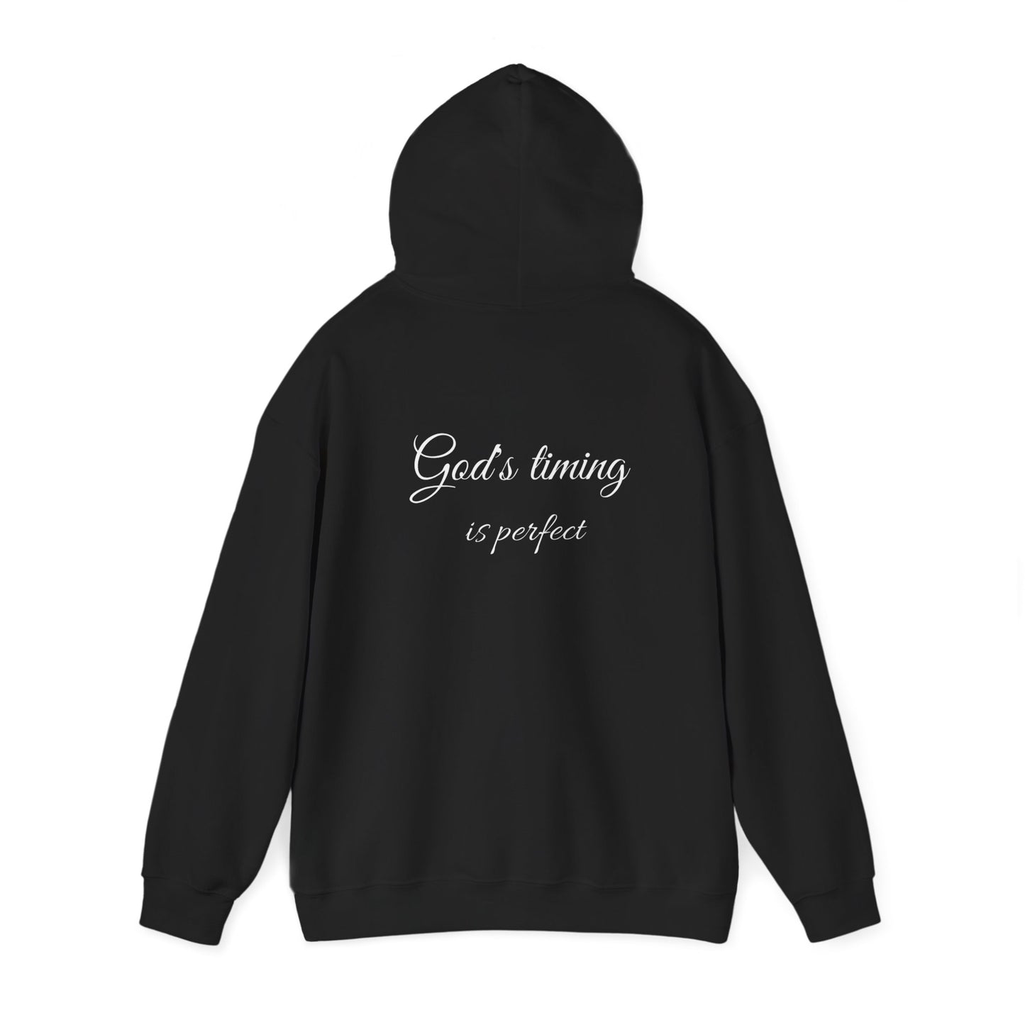 Hoodie — "God's timing is perfect" Inspirational Christian Hoodie