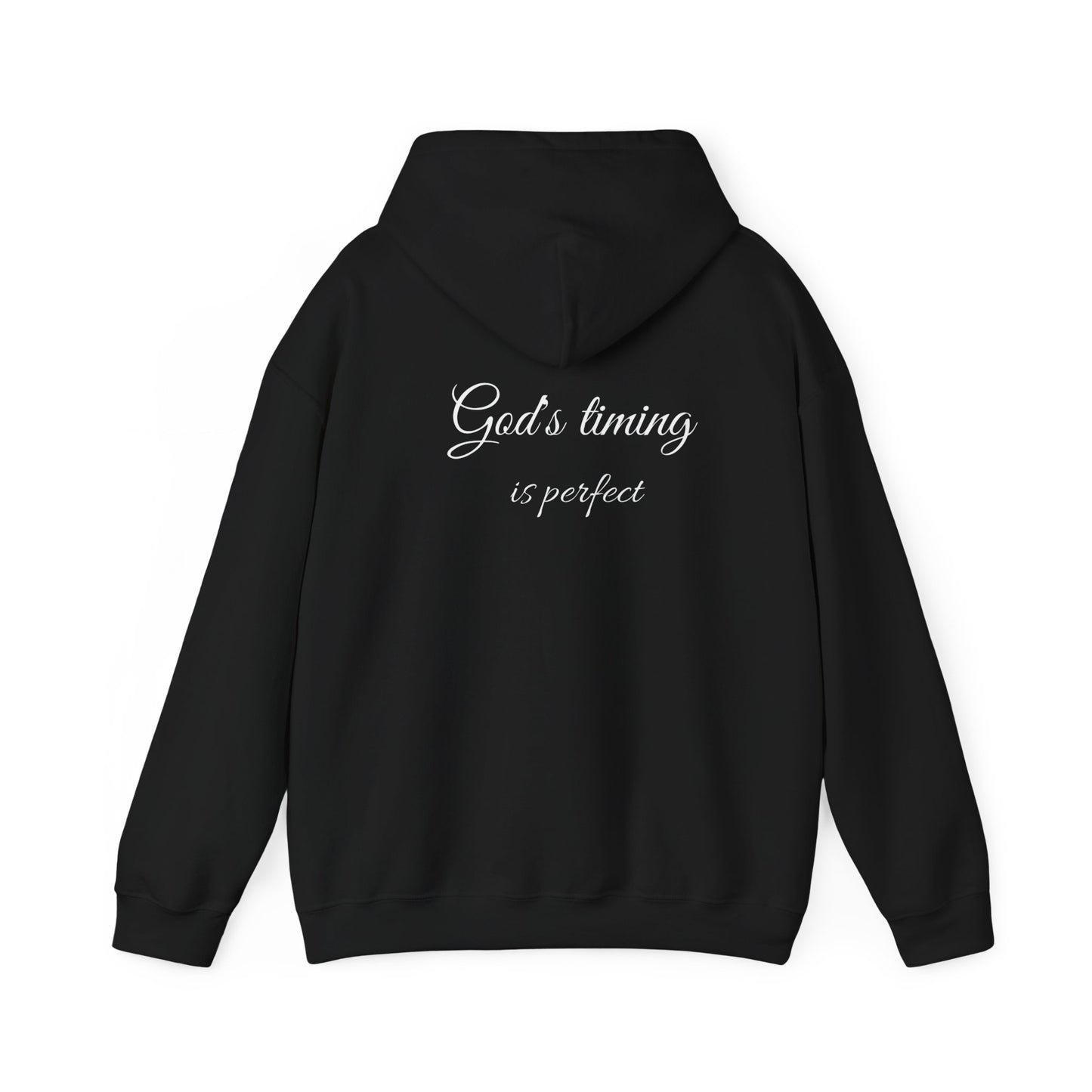 Hoodie — "God's timing is perfect" Inspirational Christian Hoodie